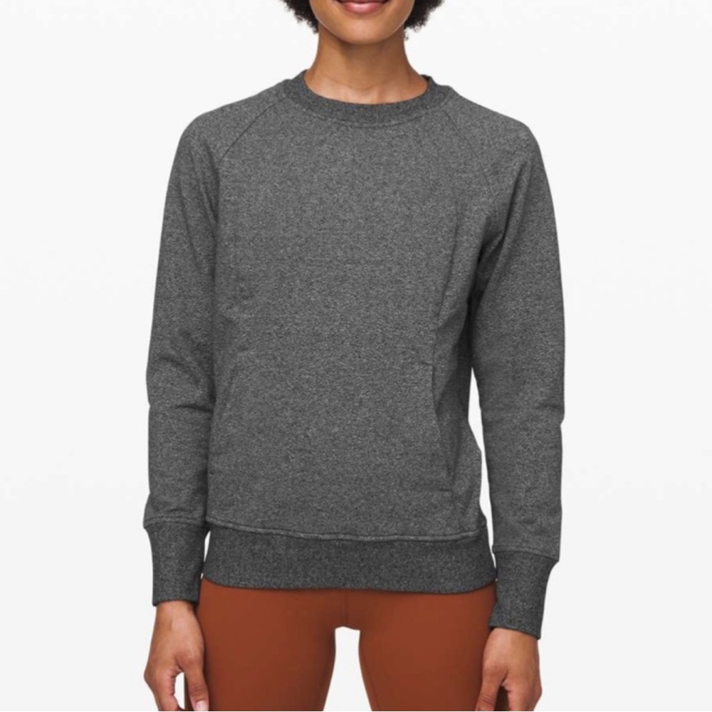 Lululemon Scuba Crew Heathered pull over sweatshirt